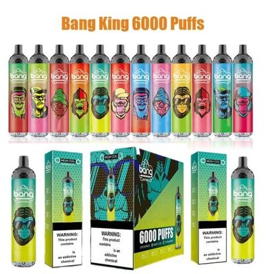 Saveur 15ml 6000puffs Mesh Coil Rechargable Disposable de fruit de roi 6000 Vape de coup