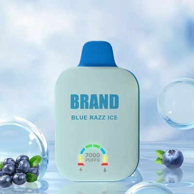 70g/pcs Écran intelligent de vapotage OEM 12ml jetable E Juice 7000 puffs