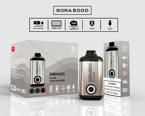 Sora 8000 Puff Cigarette électronique rechargeable