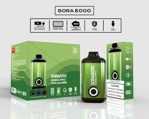 Sora000 Puffs Cigarette électronique jetable 1,1 ohm 14 ml jus pré-rempli