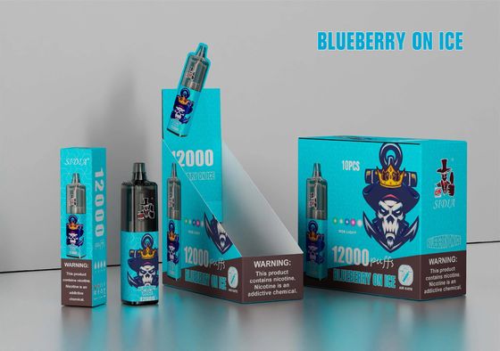 Vapeur à puff noir à haute tension de 3,7 V et poids de 100 g pour le vapotage à haute performance