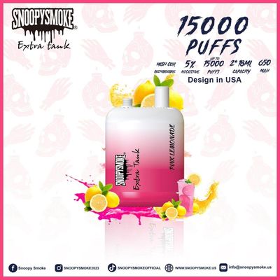 Vape rechargeable de type C à 5% de nicotine avec bobine en maille