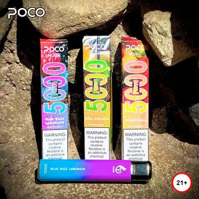 15 ml POCO HUGE 5000 bouffées Cigarette électronique jetable avec fonction de débit d'air