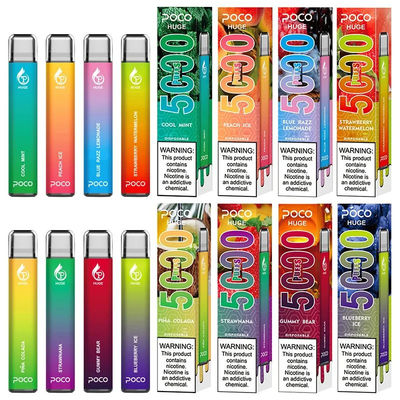 Clopes assaisonnés parjus POCO jetable 5000 de 5% Nic Salt 15ml Vape E