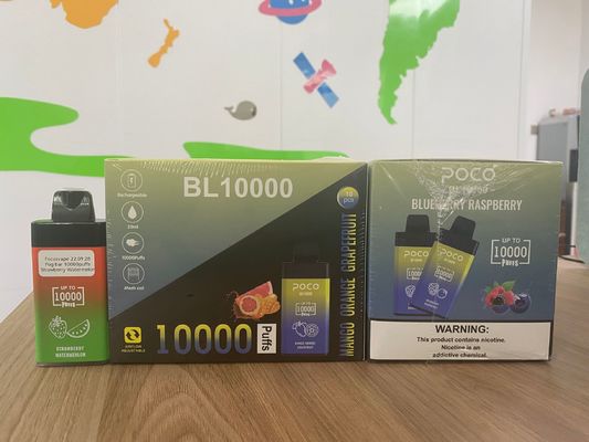 POCO BL10000 Big Puff Vape Cig électronique 20 ml 5% Nic Batterie 650 mAh Rechargeable