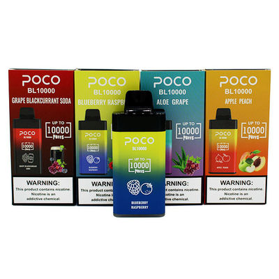Conception haute performance POCO 10000PUFFS stylo à vapotage jetable avec 20 ml de liquide électronique et 5% de nic
