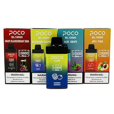 POCO BL10000 Big Puff Vape jetable pré-rempli 20ml 5% Nic 650mAh rechargeable
