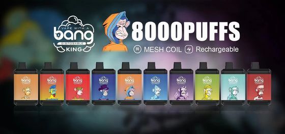 Stylo vape jetable Bang King 8000 650 mAh avec e-liquide 16 ml