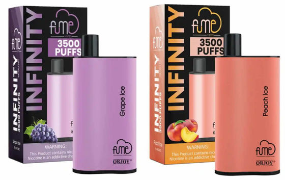 5% Nic Salts Fume Infinity Banana glacent 1500mAh 3500 les souffles jetables 12ml