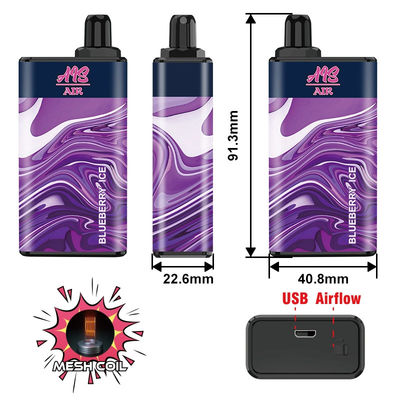 AIR d'AIS 5000 souffles Vape rechargeable Pen Pre Filled Pod Devices 950mAh