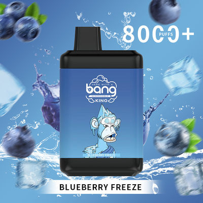 Vapeur rechargeable d'usine de l'Espagne d'actions de coup de nicotine disponible populaire du roi 8000puffs Ecig 2%3%5%