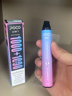 Poco 2 en 1 2000 nicotines jetables 5% de dispositif du souffle CBD Vape