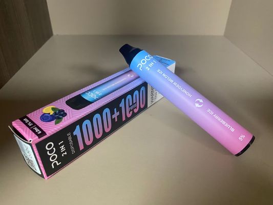 POCO 2 dans 1 souffles Vape jetable de barre de souffle mini 2000 non mécanique