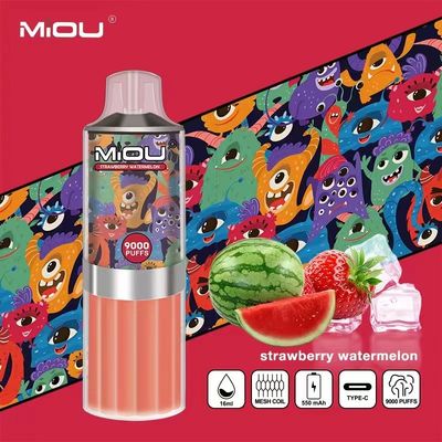 MIOU 9000 E Cig Vape Pods Pod Vape aromatisé 18 ml E-Liquide