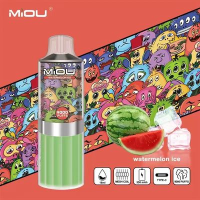 MIOU 9000 Dispositif de vapotage à usage unique au CBD 18 ml E-Liquid Vape Pod pré-rempli