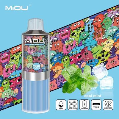 MIOU 9000 18 ml Vapor à usage unique E Liquide Pré-rempli Variété aromatisée