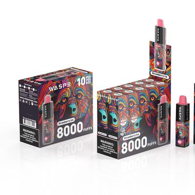 8000Puffs stylo électronique jetable avec port de charge de type C sans