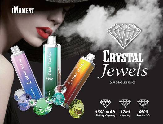 Dispositif jetable à faible teneur en nicotine Vape Crystal Jewels 4500 Puff Dispositif jetable Plus Bar
