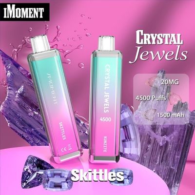 Dispositif jetable à faible teneur en nicotine Vape Crystal Jewels 4500 Puff Dispositif jetable Plus Bar