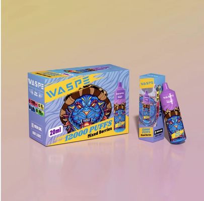 Vape 12000 Puff Rechargeable Disposable Vape Fruit Arôme E Cig OEM Disponible