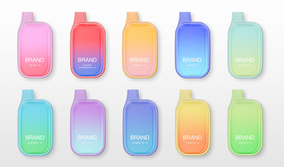 Personnalisation Gradient Couleur 7000 Puffs Vapor jetable avec écran d'affichage