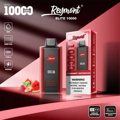 Elite 10000 Puffs dispositif de vapotage rechargeable à usage unique de 1,2 ohm Résistance à la maille bobine 8 saveur de fruits