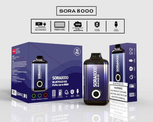 1Vaporisateur de cigarettes Sora 8000 E avec capacité de jus