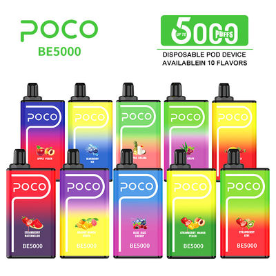 POCO BE5000 souffle un stylo de vapotage jetable avec un débit d'air réglable de 1200 mAh