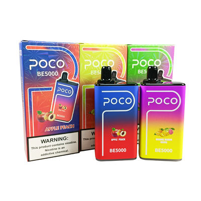POCO BE5000 Bouffées de bouteilles pré-remplies Vapes de capsules de 14 ml de jus pré-rempli en bobine de 1,2 ohm