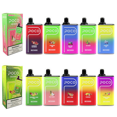 POCO BE5000 Bouffées de bouteilles pré-remplies Vapes de capsules de 14 ml de jus pré-rempli en bobine de 1,2 ohm