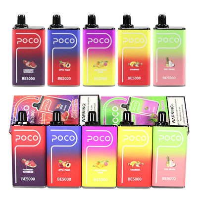 POCO BE5000 Vape Dispositif de vapotage jetable 14 ml E-liquide 1,2 ohm bobine 1200mah