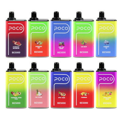 POCO BE5000 Puffs 14 ml E Juice Vape Pen 1200mAh Des cigarettes à usage unique