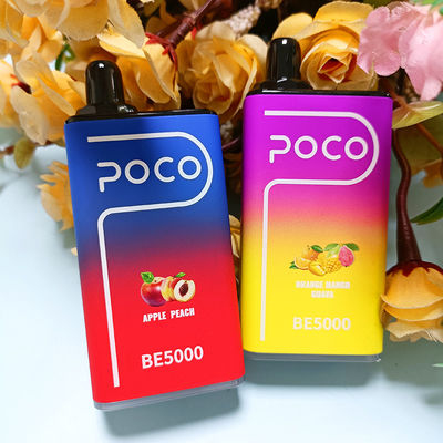 POCO BE5000 Puffs 14 ml E Juice Vape Pen 1200mAh Des cigarettes à usage unique