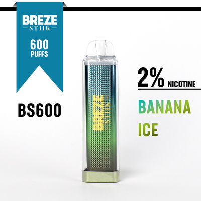 600Puffs stylo à vapotage jetable avec 2% de nicotine pour une expérience de vapotage dans une boîte d'affichage