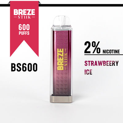 600Puffs stylo à vapotage jetable avec 2% de nicotine pour une expérience de vapotage dans une boîte d'affichage