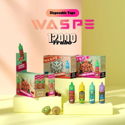 Waspe 12000Puffs 20 ML E-liquide stylo à vapotage jetable avec chargeur de type C