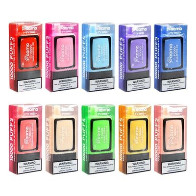 Plus de 10000 bouffées de vapotage jetable POD avec batterie de 650 mAh et résistance de 5% Nic