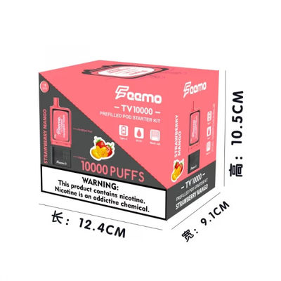 20 ml de cartouche à haute capacité Vapor jetable à puff avec remplissage supérieur et bobine à mailles