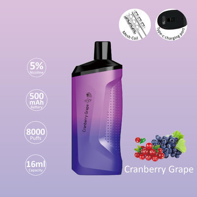 15 ml de liquide électronique POCO 5000 Puffs Appareil à 5% de nicotine pour lissage