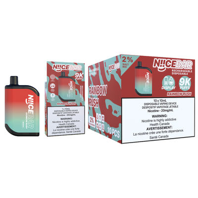 Nice Bar 9000 Puffs 14 Arômes stylo électronique jetable
