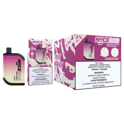 Nice Bar 9000 Puffs 14 Arômes stylo électronique jetable