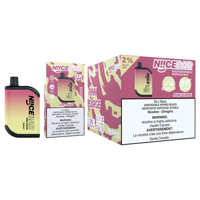 Dispositif de vapotage unique de 15 ml de capacité de liquide électronique Niice Bar 9000 avec conception anti-fuite