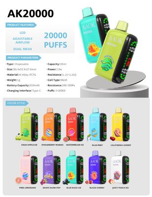 Geek Bar Plus AKKOK 20000puffs stylo à vapotage jetable avec logo d'impression à écran