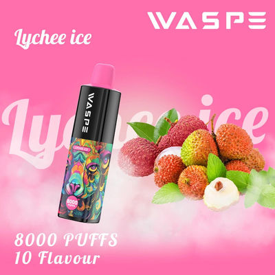 Poule à nicotine jetable réglable en flux d'air 8000Puffs avec 16 ml de jus électronique
