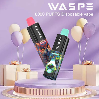 Poule à nicotine jetable réglable en flux d'air 8000Puffs avec 16 ml de jus électronique