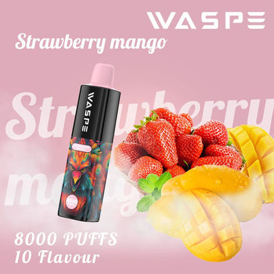8000Puffs jetables 16 ml de jus électronique de cigarette électronique 10 saveurs pour le vapotage pratique