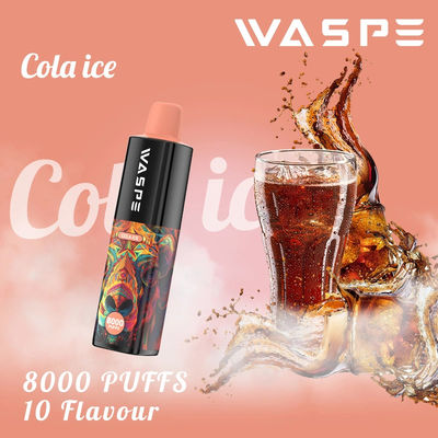 8000Puffs jetables 16 ml de jus électronique de cigarette électronique 10 saveurs pour le vapotage pratique