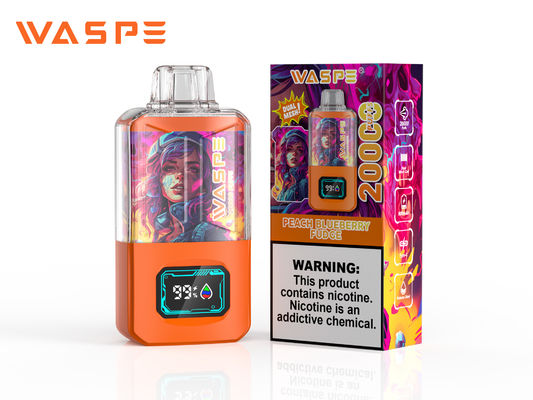 Type C Vape 20000 Puffs écran d'affichage 0/2%/3%/5% Kit Nic .