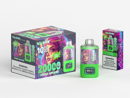 Port de charge de type C Vape à gros bouffons Sus304 24 ml Capacité de jus avec Nic 0% 2% 3% 5%