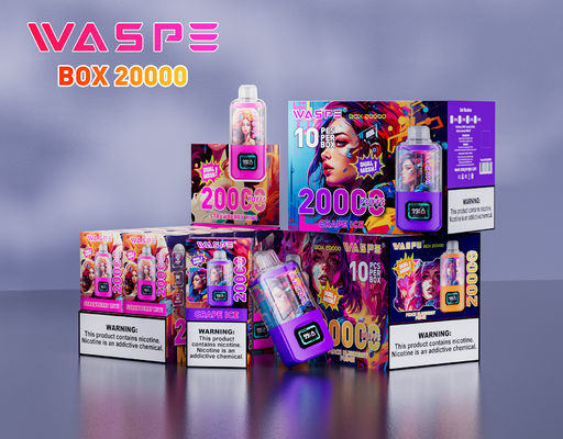 Port de charge de type C Vape à gros bouffons Sus304 24 ml Capacité de jus avec Nic 0% 2% 3% 5%